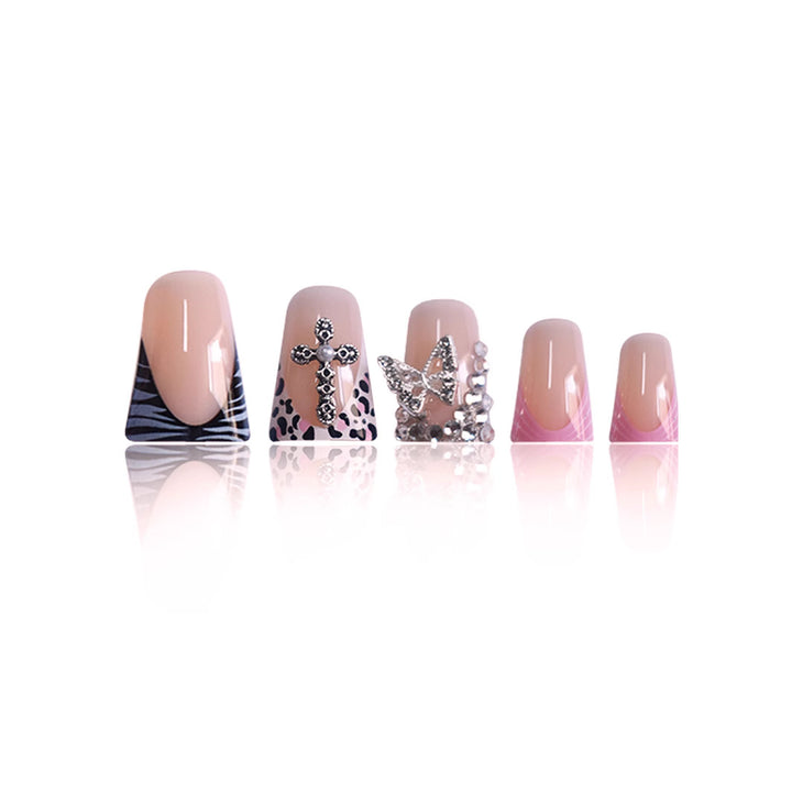 Artistic Press-On Nail Extensions Bowlift