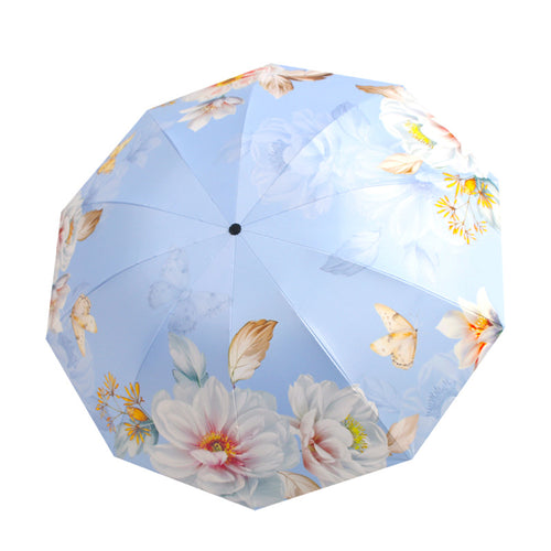 Women's umbrella with floral patterns and UV protection Bowlift
