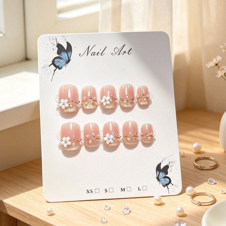 Decorative Floral Nail Art Set Bowlift