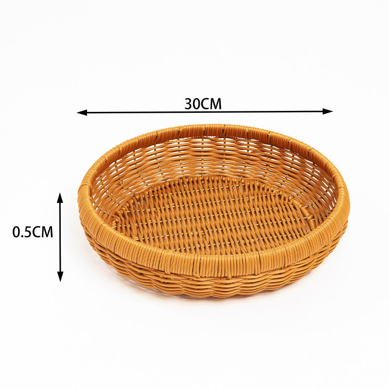 Handwoven Decorative Serving Tray Bowlift