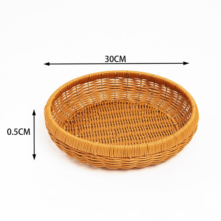 Handwoven Decorative Serving Tray Bowlift