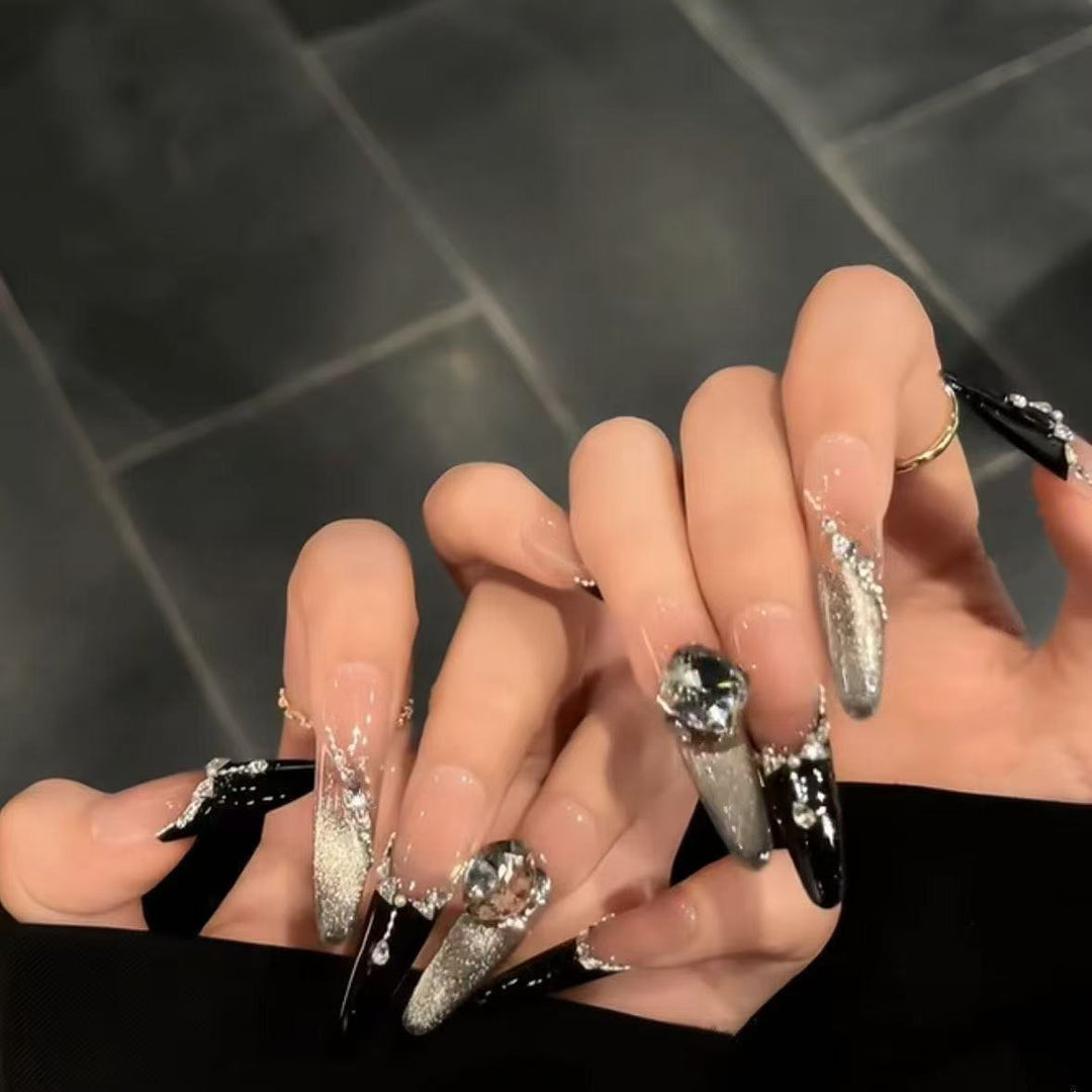 Stylish Stiletto Press-On Nail Extensions Bowlift