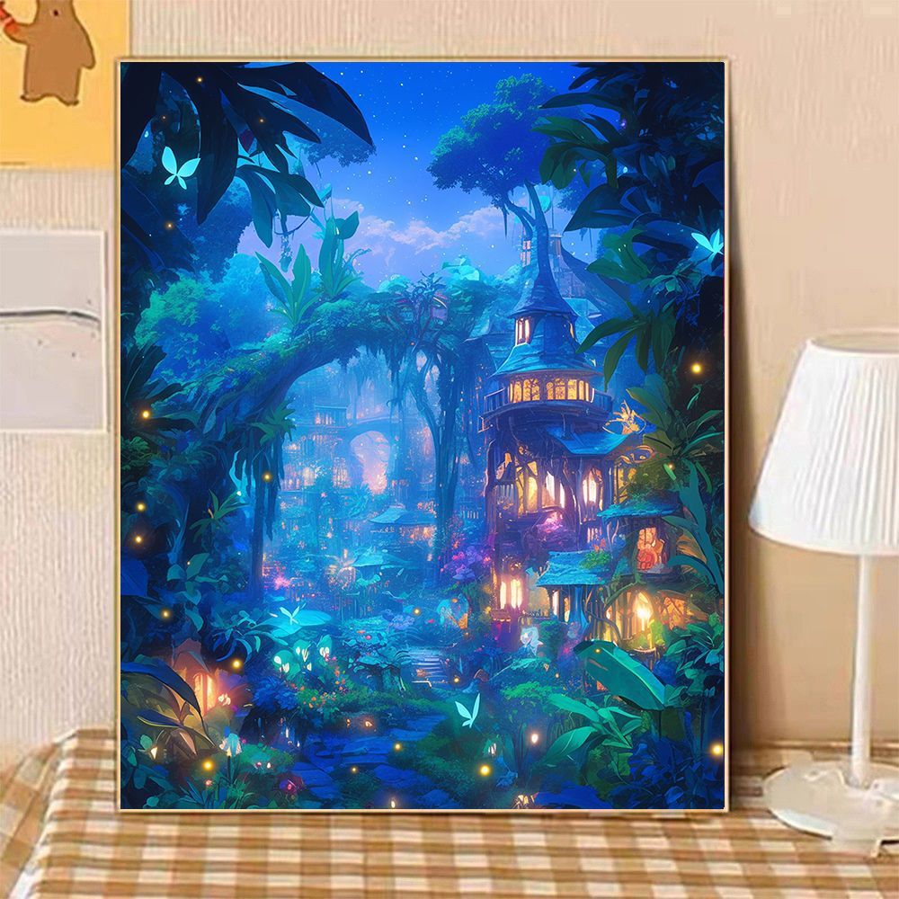 Enchanted Evening Landscape Canvas Art Bowlift