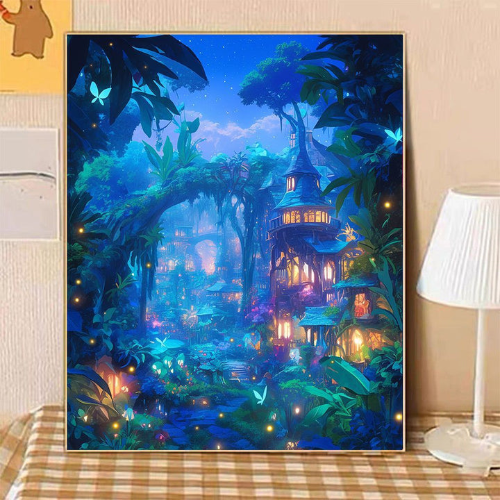 Enchanted Evening Landscape Canvas Art Bowlift