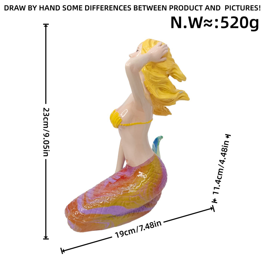 Decorative Mermaid Figurine Bowlift