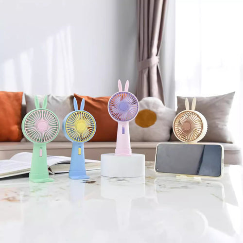 Women Portable Hand Fan with Funny Animal Design Bowlift