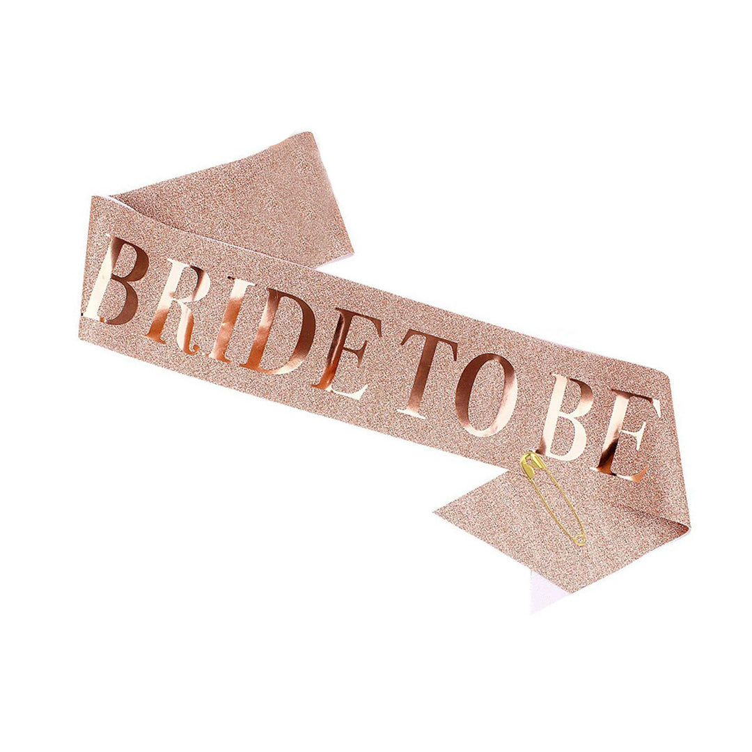 Ladies Glittering Bride Sash Bowlift