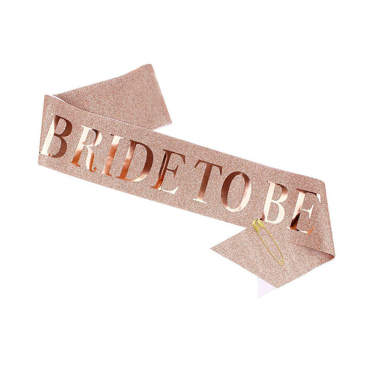 Ladies Glittering Bride Sash Bowlift