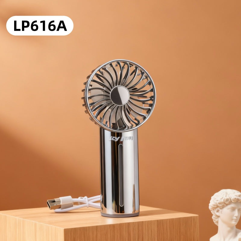 Women Portable Spray Fan with USB Charging Function and Ergonomic Handle Bowlift