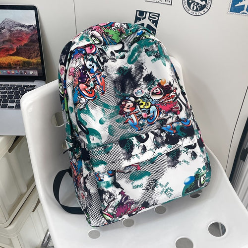 Artistic Graphic Print Backpack