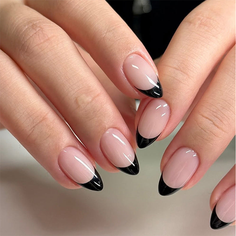 Elegant Pointed Press-On Nail Art Set Bowlift