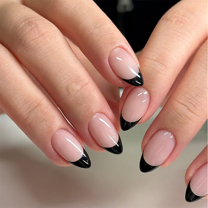 Elegant Pointed Press-On Nail Art Set Bowlift