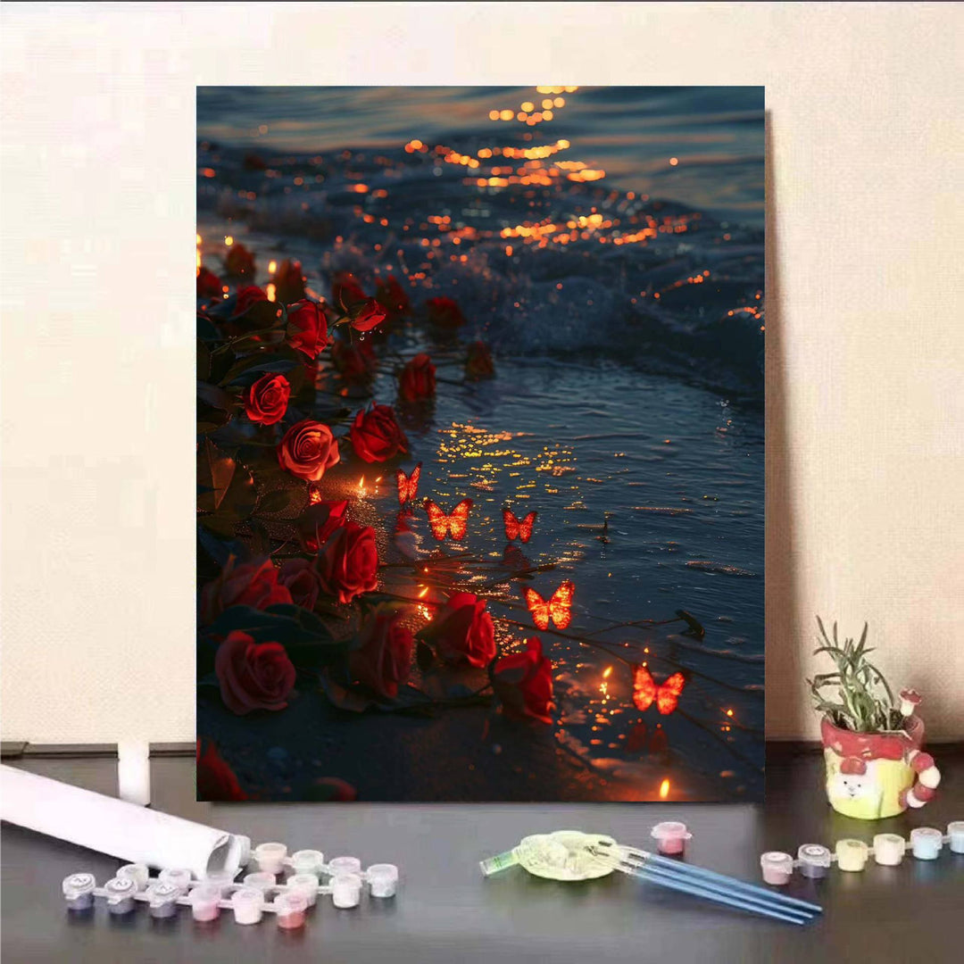 Floral Fantasy Paint by Numbers Wall Art Bowlift