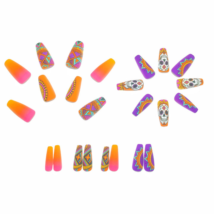 Art Nails In Creative Skull Design Bowlift