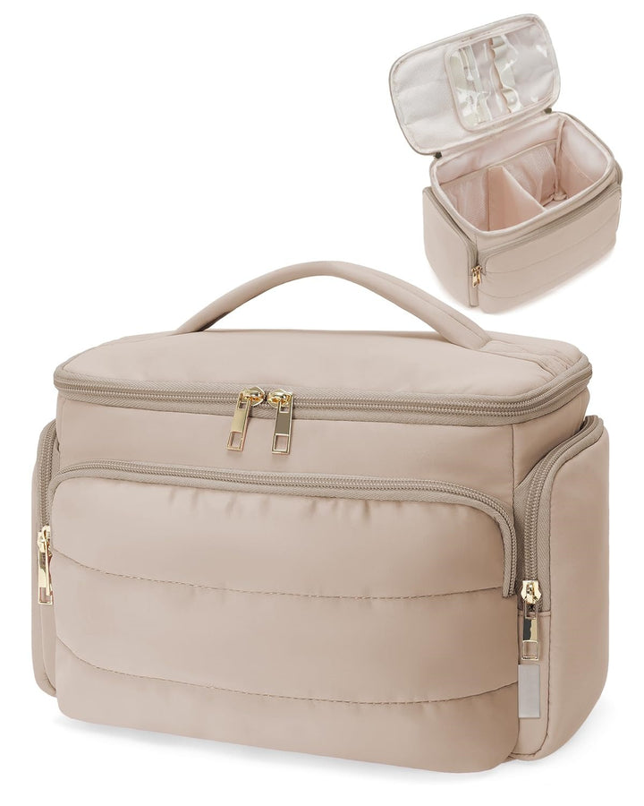 Cosmetic Storage Bag with Removable Compartments Bowlift