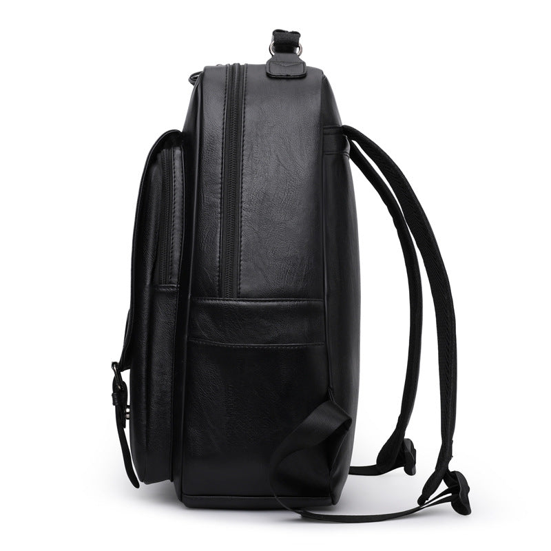 Stylish Leather Backpack Bowlift