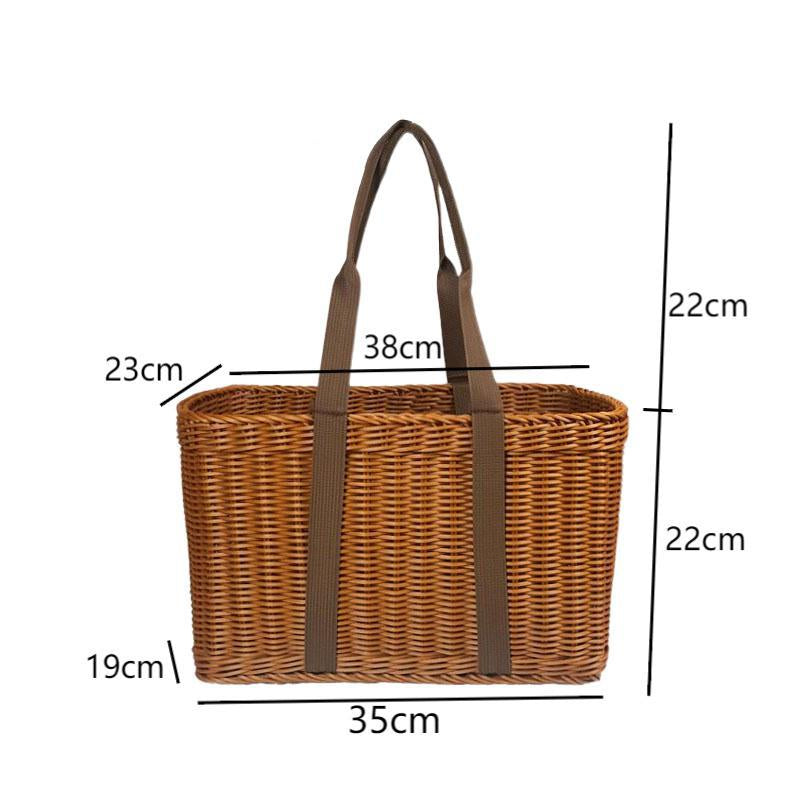 Handwoven Decorative Market Basket Bowlift