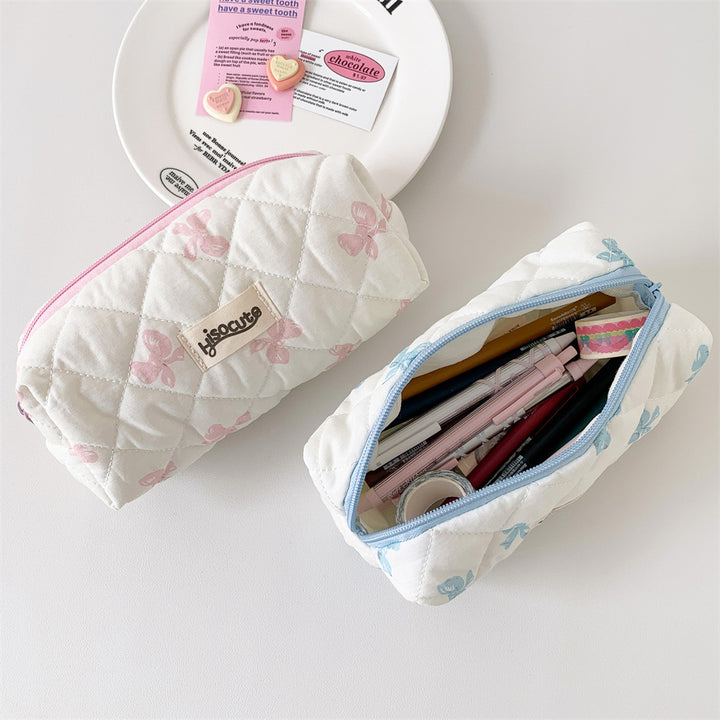 Stylish Quilted Pencil Case Bowlift