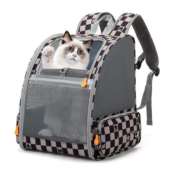 Pet Backpack with Breathable Mesh Inserts Bowlift
