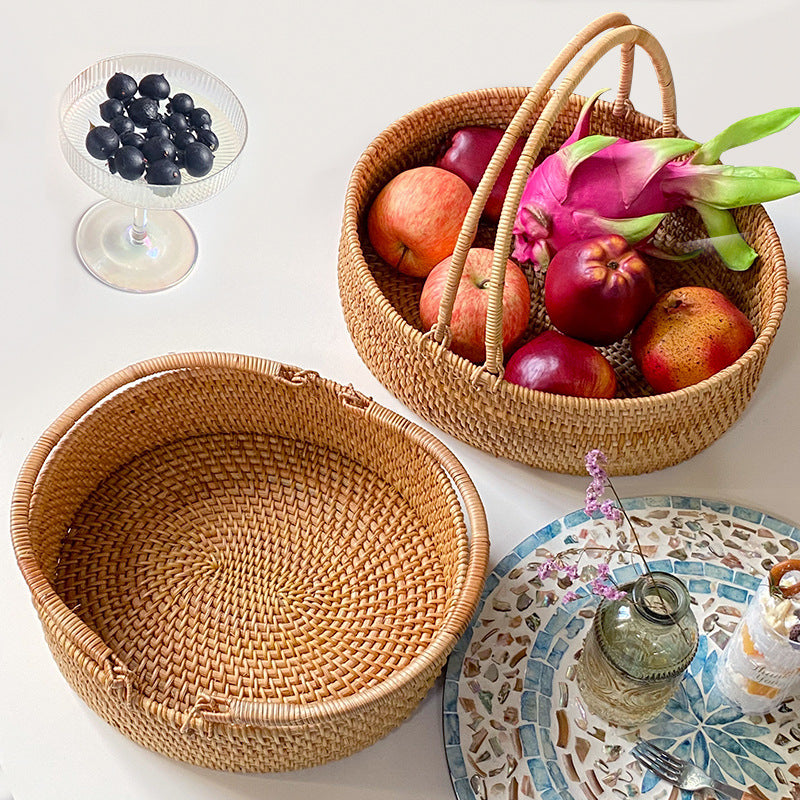 Women's Handcrafted Rattan Basket Bowlift