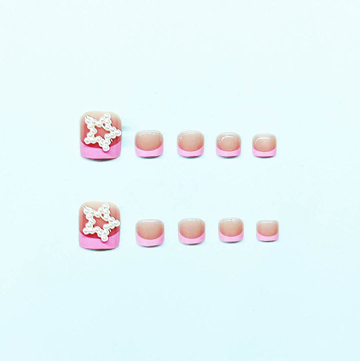 Foot nail art set with stylish 3D decorations Bowlift