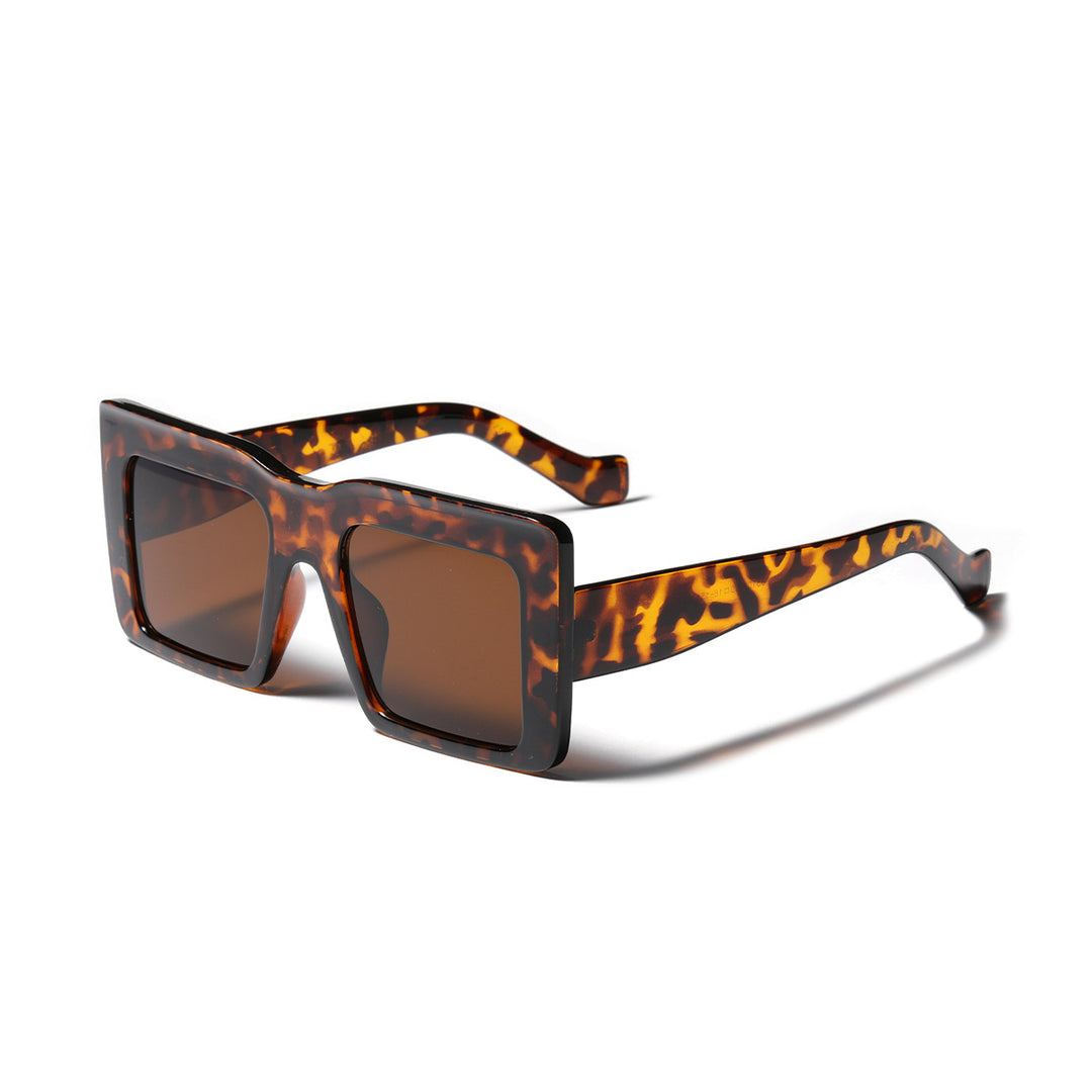 Women square sunglasses with transparent frame and UV protection Bowlift