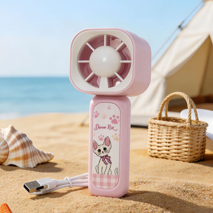 Women Portable Handheld Fan in Playful Panda Design Bowlift