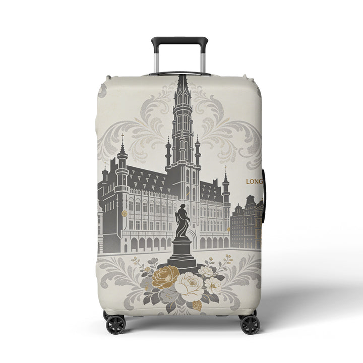 Women's suitcase cover in futuristic design Bowlift