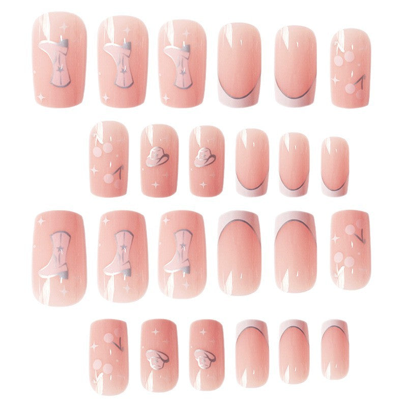 Artistic Press-On Nail Art with Unique Illustrations Bowlift