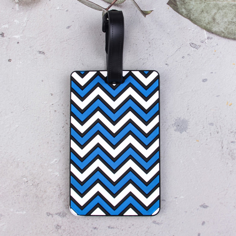 Stylish Chevron Pattern Luggage Tag Bowlift
