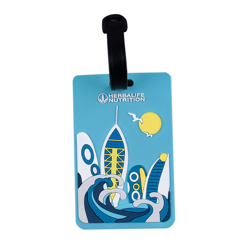 Whimsical Heart Balloon Luggage Tag Bowlift