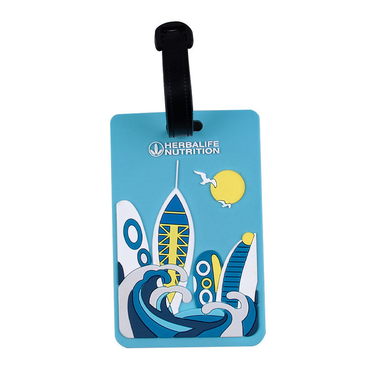 Whimsical Heart Balloon Luggage Tag Bowlift