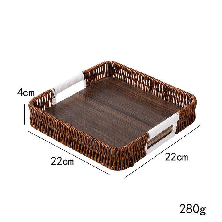 Stylish Handwoven Serving Tray Bowlift