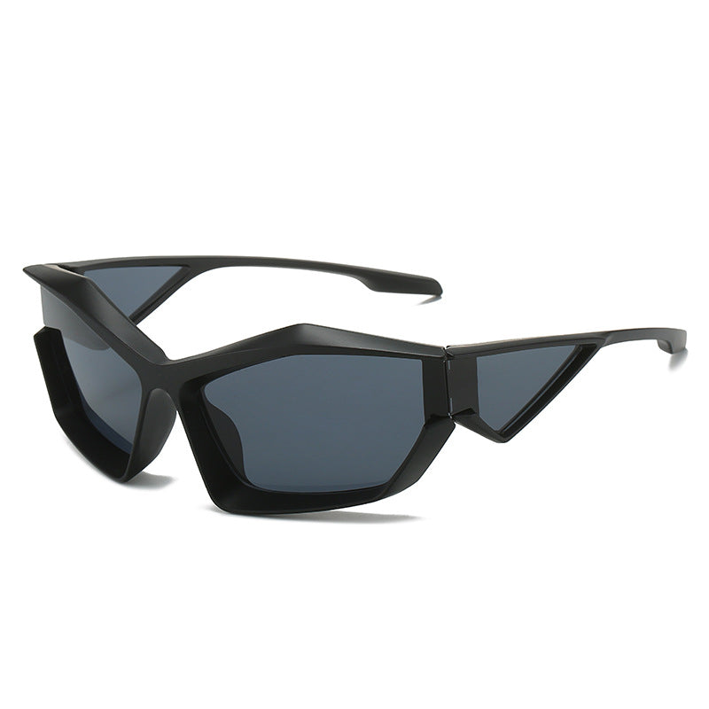 Women's sporty performance sunglasses with modern geometry frame Bowlift