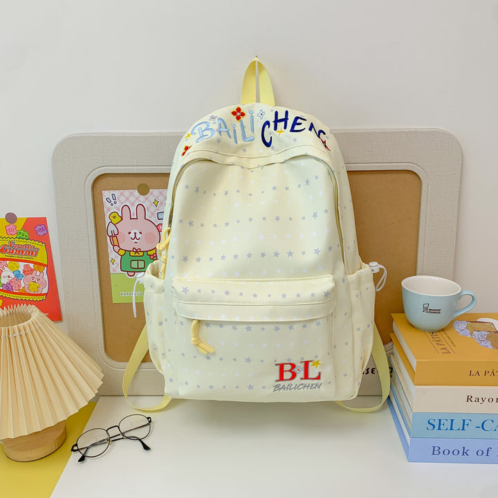 Star-Embellished Casual Backpack