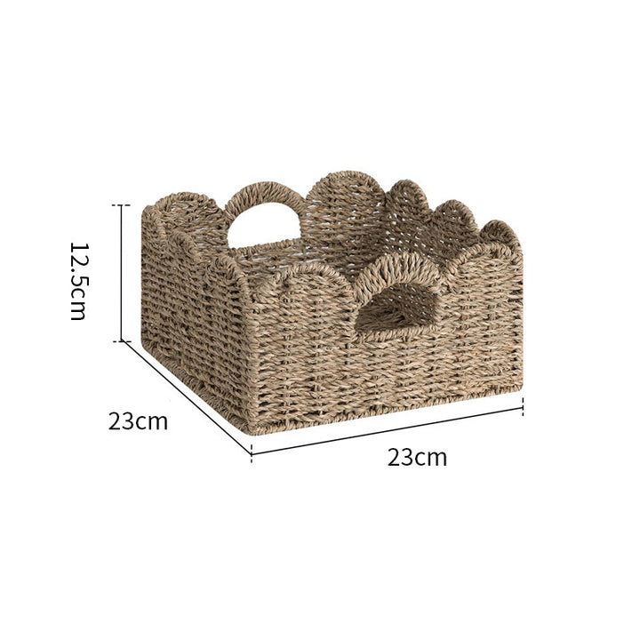 Decorative Storage Basket Made of Woven Natural Material Bowlift
