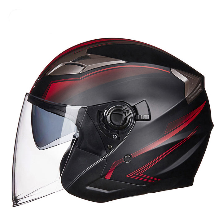 Full-Face Motorcycle Helmet with Integrated Visor Bowlift