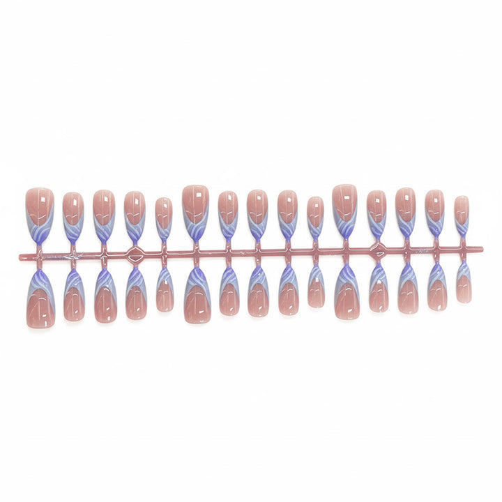 Artistic Watercolor Press-On Nail Set Bowlift