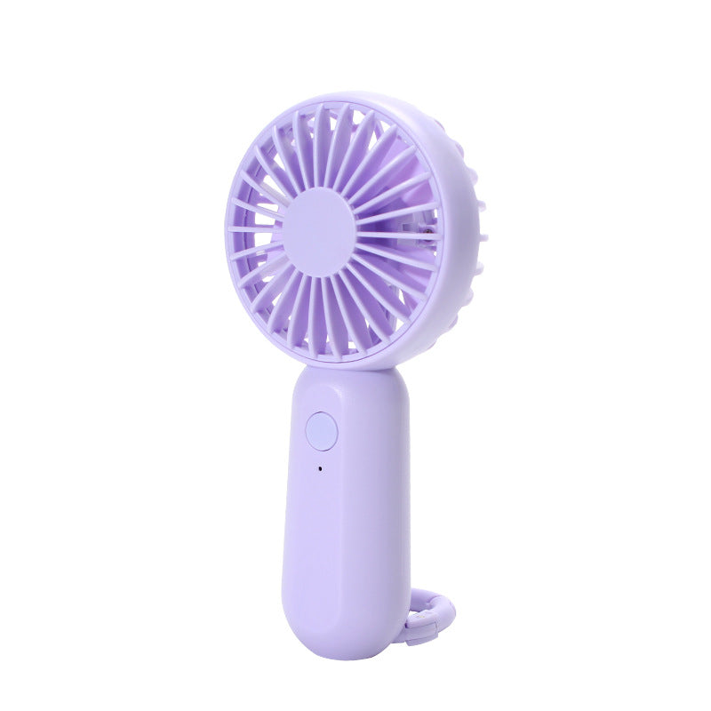 Unisex portable mini hand fan with USB charging and carrying strap Bowlift