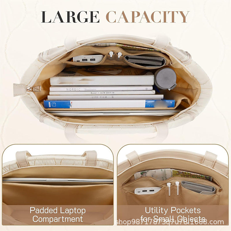 Fashionable and Elegant Shoulder Bag with Textured Design Bowlift