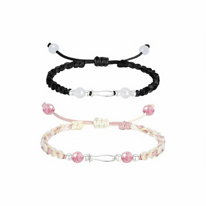 Adjustable Braided Bead Bracelet Bowlift
