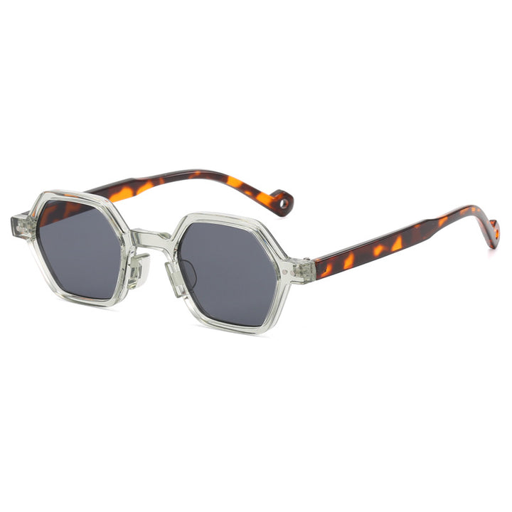 Women's Geometric Sunglasses in Modern Hexagon Design Bowlift