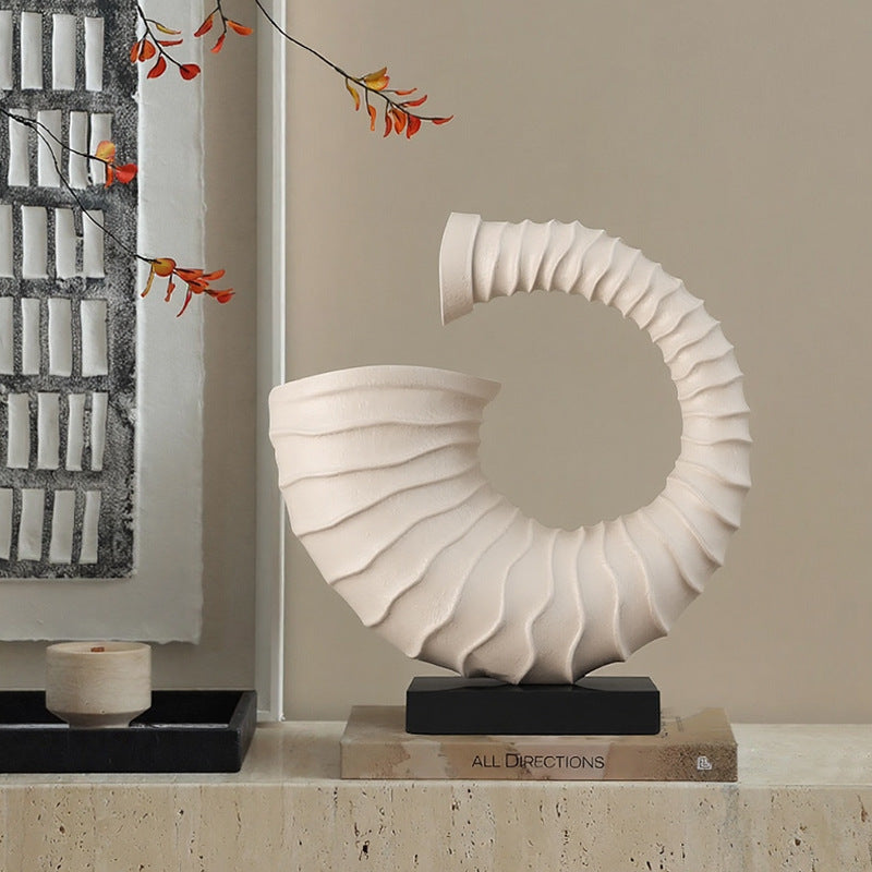 Elegant Nautical-Inspired Decorative Sculpture