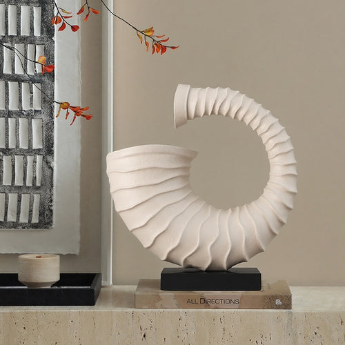Elegant Nautical-Inspired Decorative Sculpture