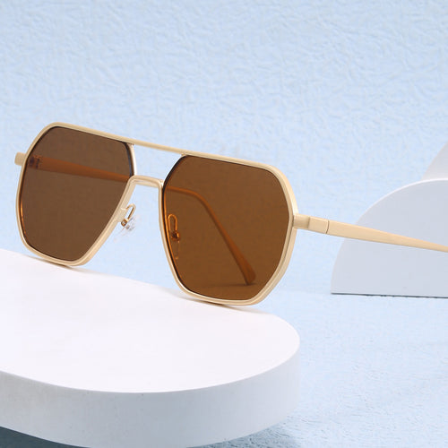 Women's trendy sunglasses with modern geometric frame Bowlift