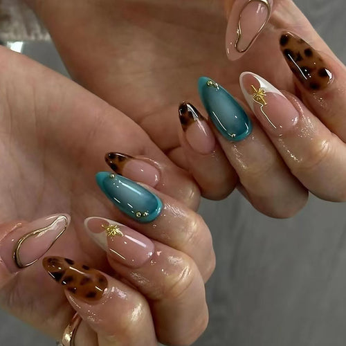 Artistic Press-On Nail Extensions Bowlift