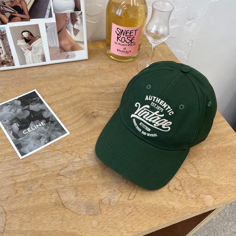 Men's Vintage-Inspired Cotton Baseball Cap Bowlift