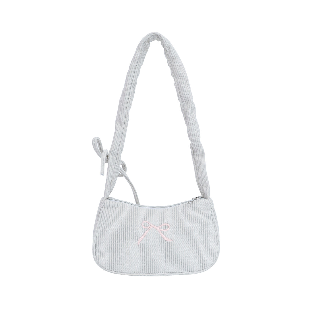 WoElegant Textured Corduroy Crossbody Bag Bowlift