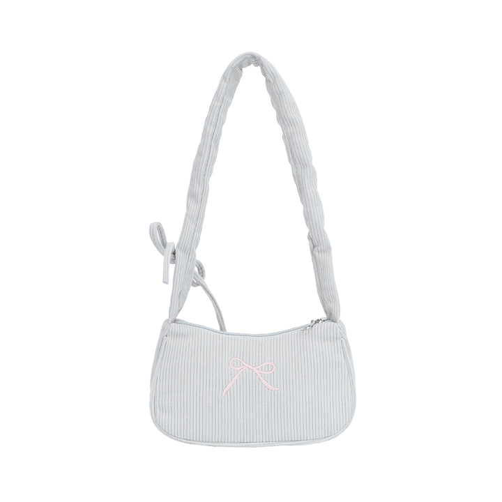 WoElegant Textured Corduroy Crossbody Bag Bowlift