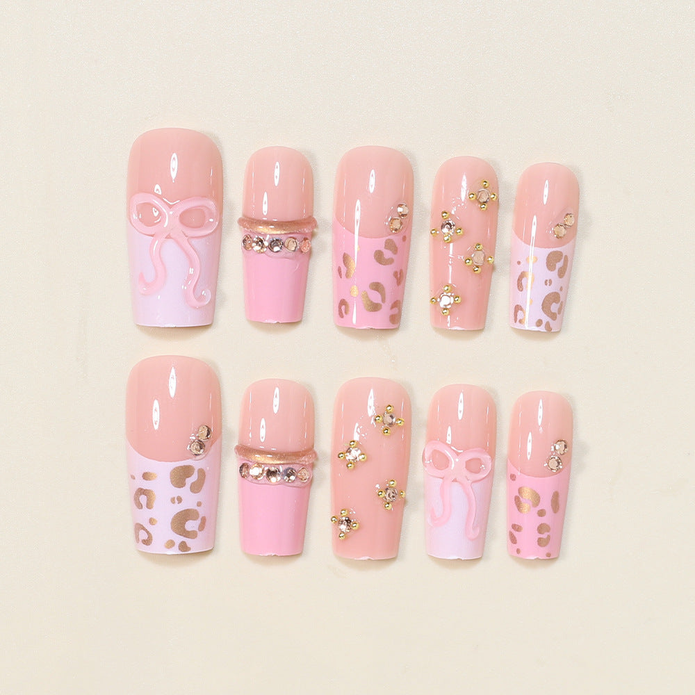 Decorative Long Stiletto Nail Art Tips Bowlift